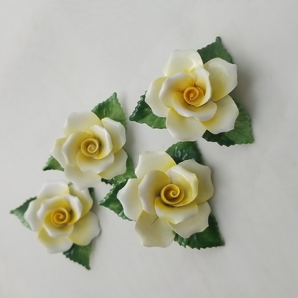 Royal Adderley Porcelain Yellow Rose Flowers - Picture 11 of 14